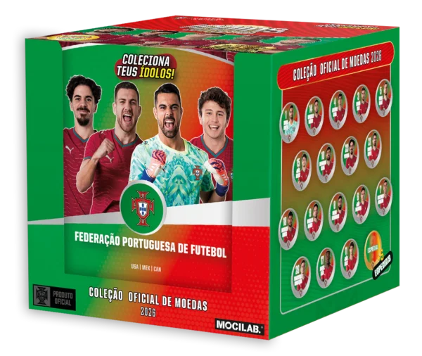 Coleção oficial Icoins - Caixa de 11 moedas - Seleção Portuguesa