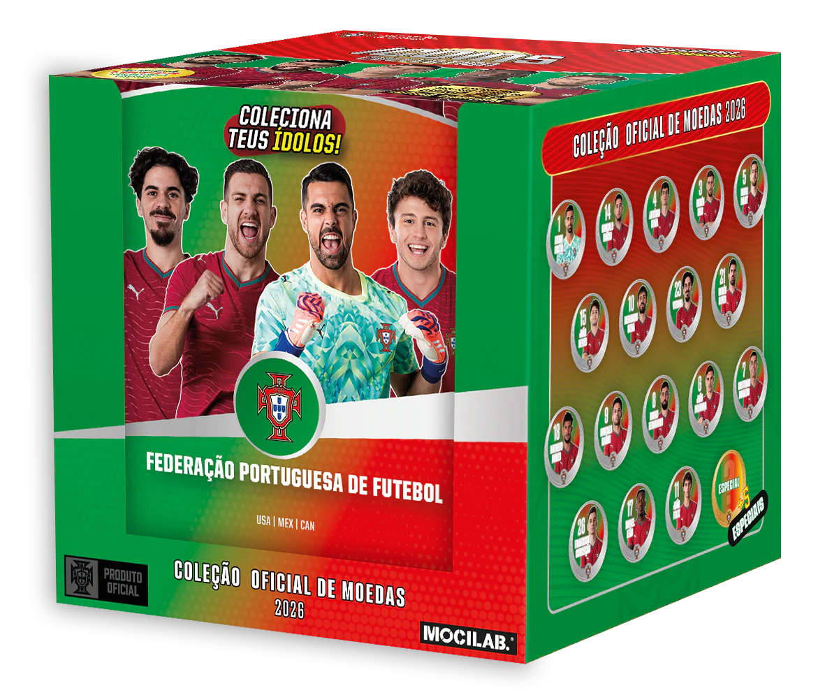 Coleção oficial Icoins - Caixa de 11 moedas - Seleção Portuguesa - Image 1